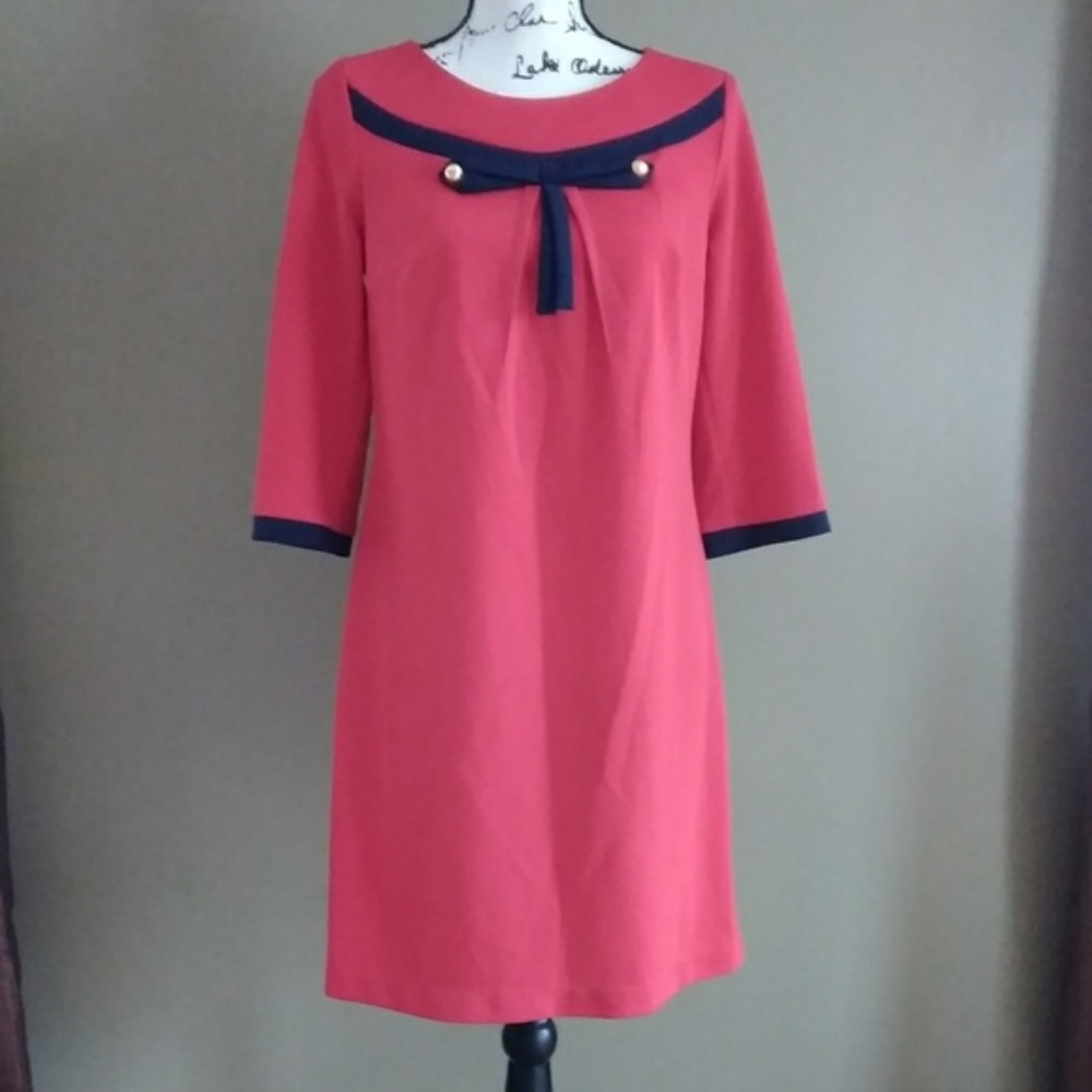 Red Helen Vintage Inspired Dress Size 46 NWOT